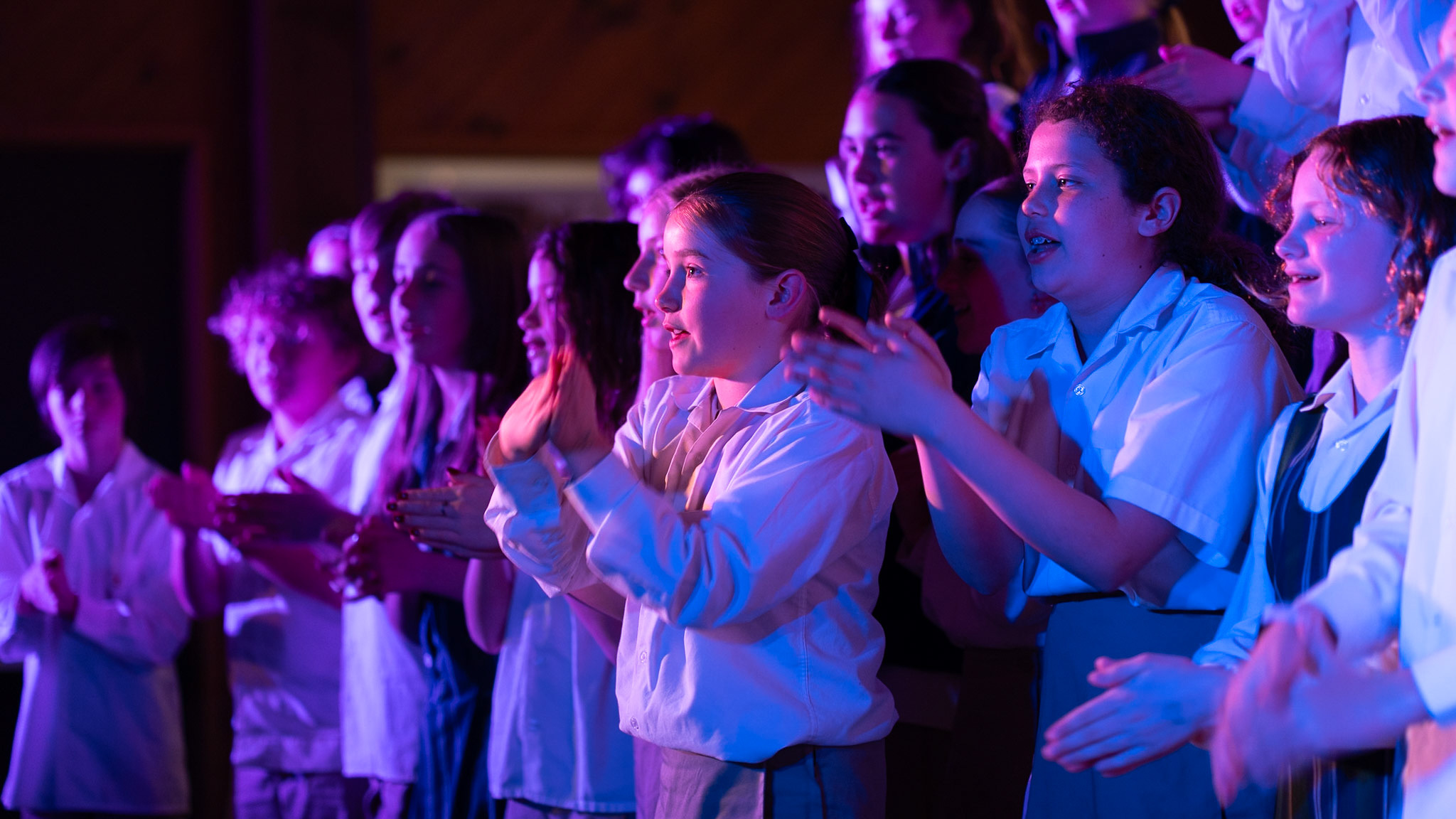 Penbank students performing for parents at the evening concert